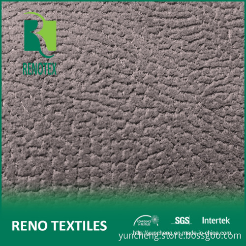 100%Polyester Crushed Suede Fabric for Sofa W/ Velvet Backing